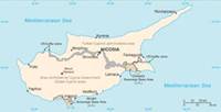 Map of Cyprus