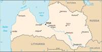 Map of Latvia