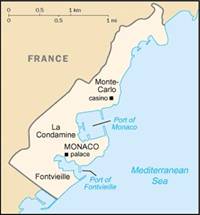 Map of Monaco