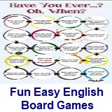 Board games for kids learning English